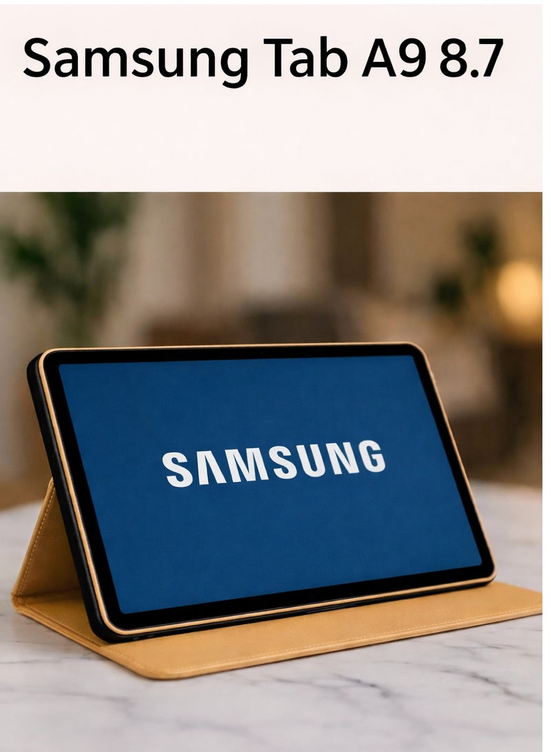 جراب حماية كاملة لتابلت Samsung A9 8.7 – تصميم أنيق وعملي مع إمكانية الطي واستخدامه كستاند مريح - Image 1